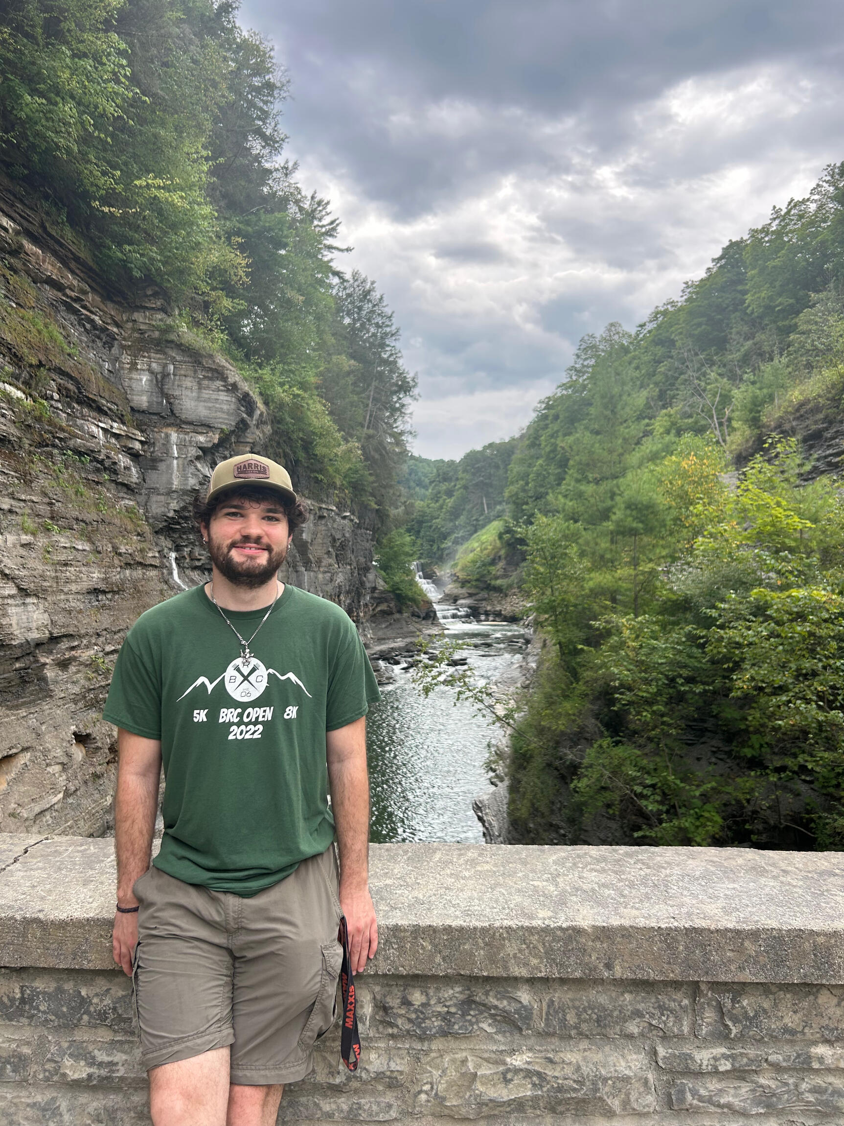 Matt by a waterfall